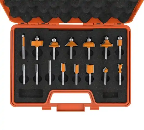 Frese kit 15 pz in custodia legno gambo 8mm - CMT 900.001.00 su richiesta richiesta-469 Nu Kopen