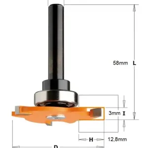 Fresa per canali 3mm gambo 8 CMT 2923.330.11A 17180 Voordeelprijs