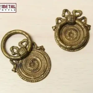Maniglia per mobili anello anticata tonda Ø 43 mm 122360500003 Metal 9204 Op = Op