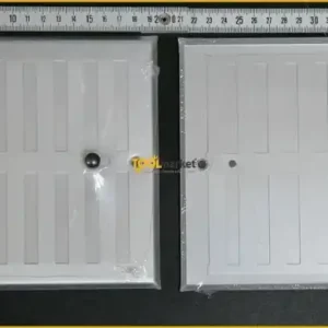 Finale Uitverkoop Griglia di aereazione rettangolare in alluminio con dosatore 190x168 mm 5278