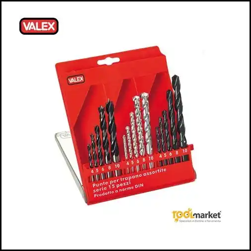 Punte assortite serie 15 pezzi valex 30378 Koop Online