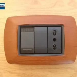 Coprinterruttore LIFE legno chiaro 3p 25628 Populair