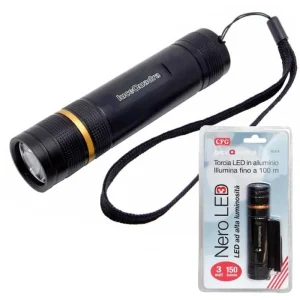 Populair Torcia led 3 watt alluminio fascio zoom 25151