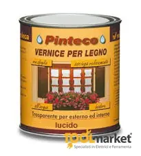 Express Levering Vernice ad acqua per esterni/interni PINTECO LUCIDO lt 0.75 24614