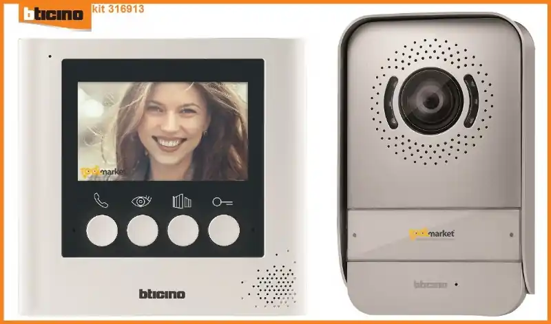 Videocitofono 2 fili 4,3 pollici 316913 21390 Premium