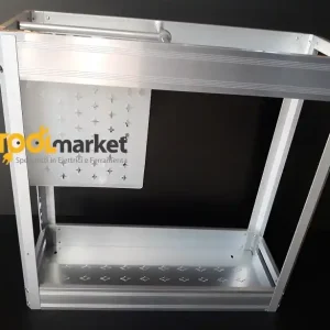 Cestello in alluminio da cm15,5 a 2 piani 28587 Uitverkoop