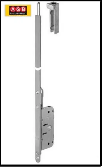 Bestseller Serratura per porte a libro Duetto passante AGB B027933534 cromo sat 576 + 16165