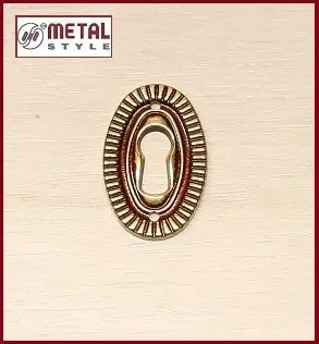 Veilige Betaling Bocchetta per mobili metallica ovale 30643038V054 17004
