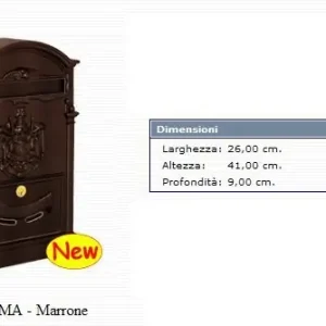 Cassetta postale Residence fusione alluminio Bronzo 16536 bronzo Betrouwbaar