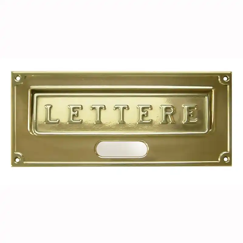 Korting Bucalettere A6 in ottone lucido ALUBOX 50A60LN 16496-lucido