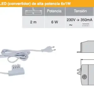 trasformatore per led 6w DC alta efficienza 16167 Tijdelijk Beschikbaar
