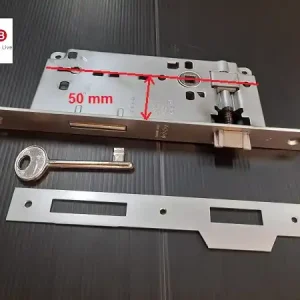 Tijdelijk Beschikbaar Serratura patent grande cromo opaco front 22 mm QUADRO da 50 mm B005925034 AGB 14724 bordo quad 50