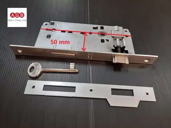 Tijdelijk Beschikbaar Serratura patent grande cromo opaco front 22 mm QUADRO da 50 mm B005925034 AGB 14724 bordo quad 50
