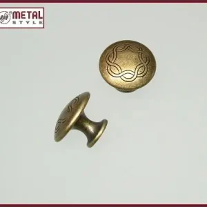 Pomolo tondo Ø 30 mm per mobile anticato in zama Metal 24081Z0300B09 14390 Nieuw