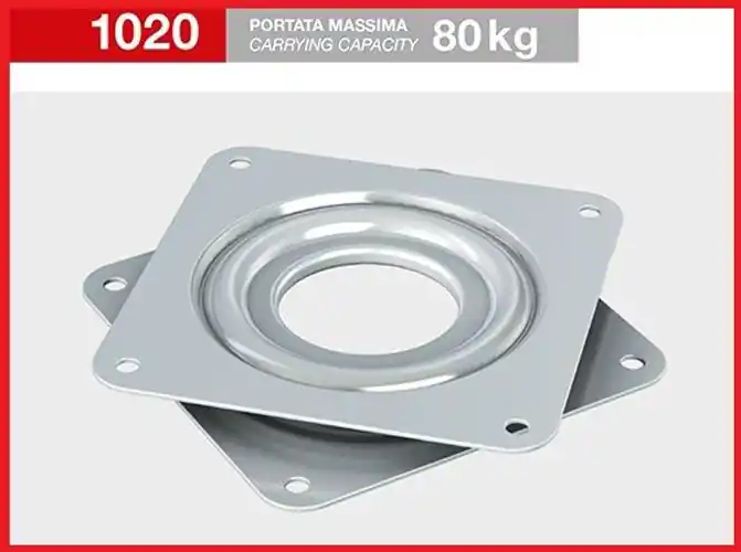 Piastra da avvitare girevole 80 x 80 mm 12779 Dagaanbieding