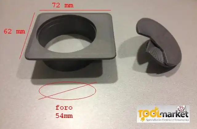 Fabrieksprijs Passacavi per mobili quadra grigio 29982