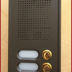 Lage Prijs Pulsantiera citofonica ottone testa di moro 2 pulsanti PLMtm 9642