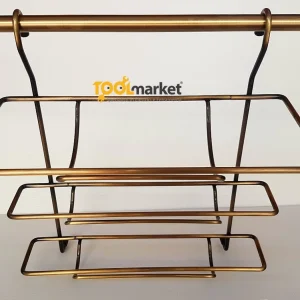 Bestseller Cestello porta rotoli tre piani per tubo bronzato 9992-bronzato