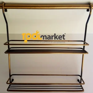 Cestello portaspezie 2 piani per tubo bronzato 25323 Goedkoop