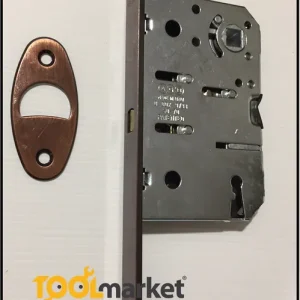 Bestel Nu Serratura B08902xxxx per porte scorrevoli a gancio con quadro maniglia bronzata AGB 7217