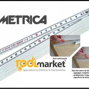 Metro doppio pieghevole flessibile fibra di vetro 2 mt 6541 Korting