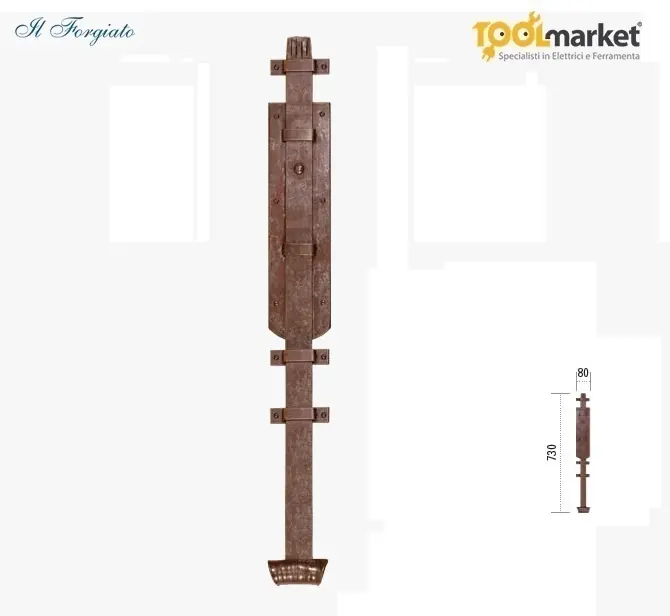Catenacci FF269 da cm73 ferro forgiato ute-ff269-70 Speciale Aanbieding