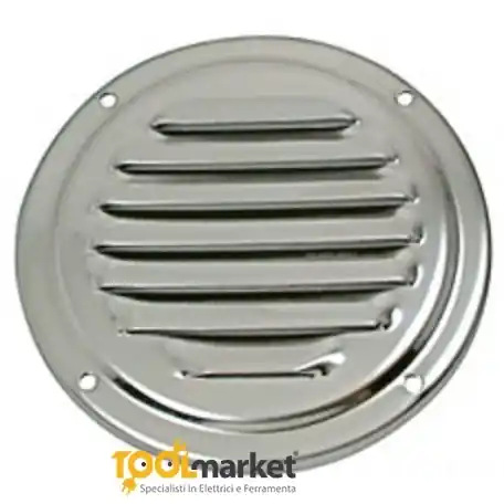 Griglia aerazione tonda Inox da 125 mm 24245 Gereduceerde Prijs