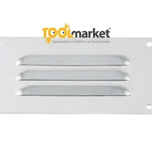 Populair Griglia di aerazione rettangolare inox 120 x 70 mm 24243