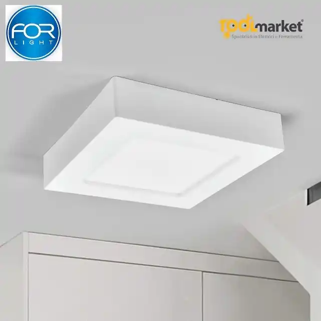 Hete Deal Plafoniera mini 6w led quadra 25091