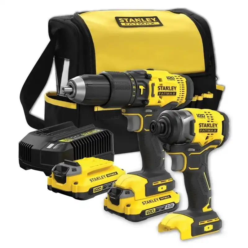 Trapano + avvitatore impulsi 18v Stanley FatMax SFMCK465-D2S-QW 17086 Flitsaanbieding