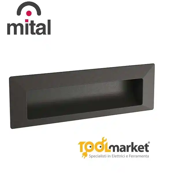 Korting Maniglia incasso rettangolare zama Mital Antracite MA 25 522