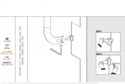 Fissaggio per maniglione non passante singolo KIT NP2 - COLOMBO 6885 Laatste Versie