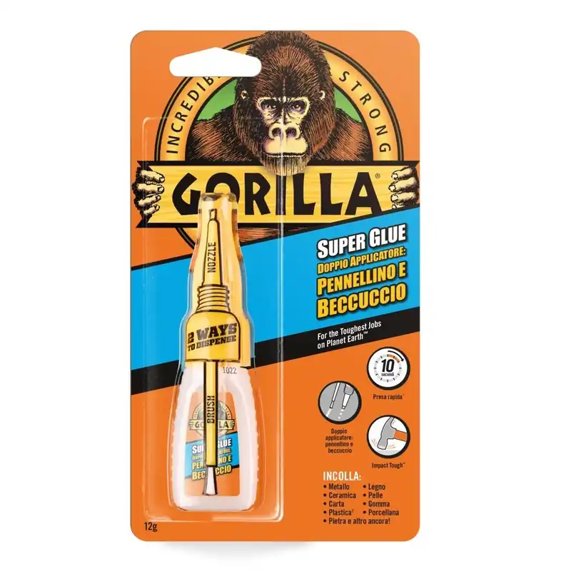 Supercolla con doppio applicatore pennellino e beccuccio 12g - GORILLA 3451 Hete Deal