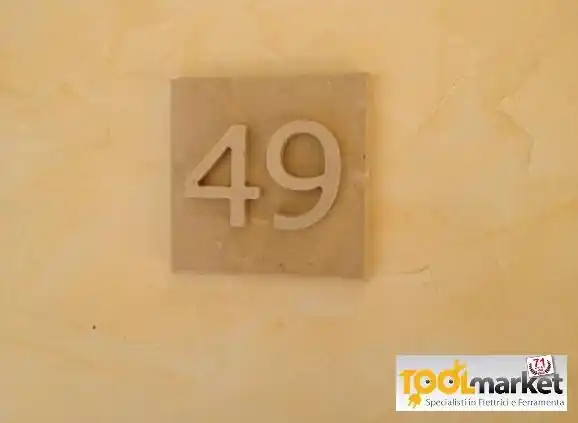 Weekendaanbieding Numero civico Pietra Naturale 2 cifre pietra LECCESE 7639+ 2x7317