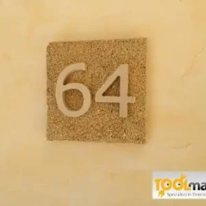 Flitsaanbieding Numero civico Pietra Naturale 2 cifre pietra CARPARO 7684+2x7317