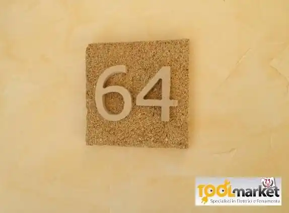Flitsaanbieding Numero civico Pietra Naturale 2 cifre pietra CARPARO 7684+2x7317