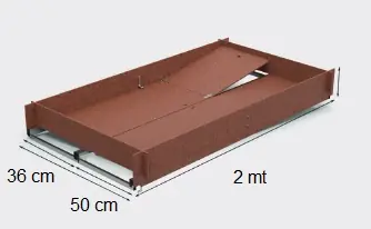 Favoriet Ponteggio trabattello System 100 cod 2083+21085 Piano di lavoro c/ botola 11211