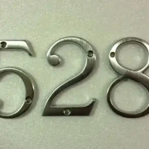 Numero civico mm80 cromo satinato numero 8 8710-8 Lage Prijs
