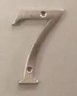 Koopje Numero civico mm80 cromo satinato numero 7 8710-7