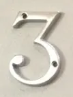 Rechtstreeks Van De Fabrikant Numero civico mm80 cromo satinato numero 3 8710-3