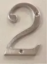 Numero civico mm80 cromo satinato numero 2 8710-2 Korting