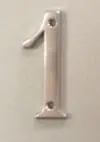 Direct Verzonden Numero civico mm80 cromo satinato numero 1 8710-1