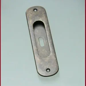 Weekendaanbieding Placca larga c/foro da incasso per porte scorrevoli Antico 8588foro