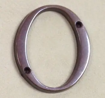 Numero civico ottone anticato numero 0 7748-0 Gratis Retour
