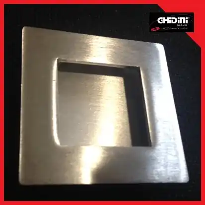 Veilige Betaling Maniglie per porte scorrevoli York quadra + ditale GHIDINI Cromo satinato 7148 + 24733