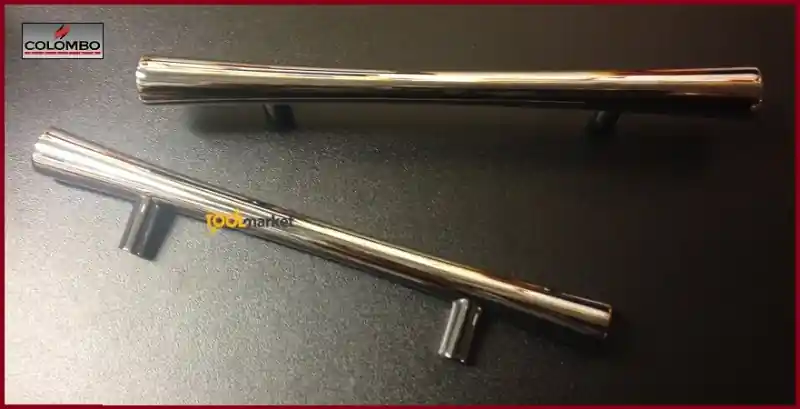 Maniglia per mobili moderne Formae 104 96mm cromo 6934 Favoriet