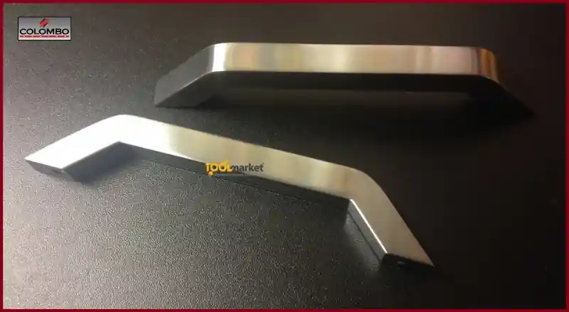 Gereduceerde Prijs Maniglia per mobile moderna Formae 103 128mm cromosatinato 6791