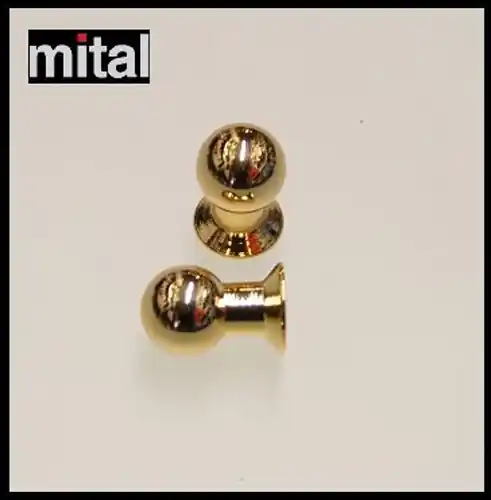 Weekendaanbieding Pomolo in ottone art.505 Ottone placc.oro diam.14 9137