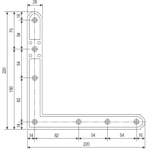 Bandella ad angolo H009190293 per sistema Abaco Destra 2281-dx Meest Verkocht