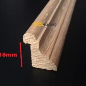 Fermavetro legno sagoma F18 legno grezzo Rovere 20507 Koop Vandaag